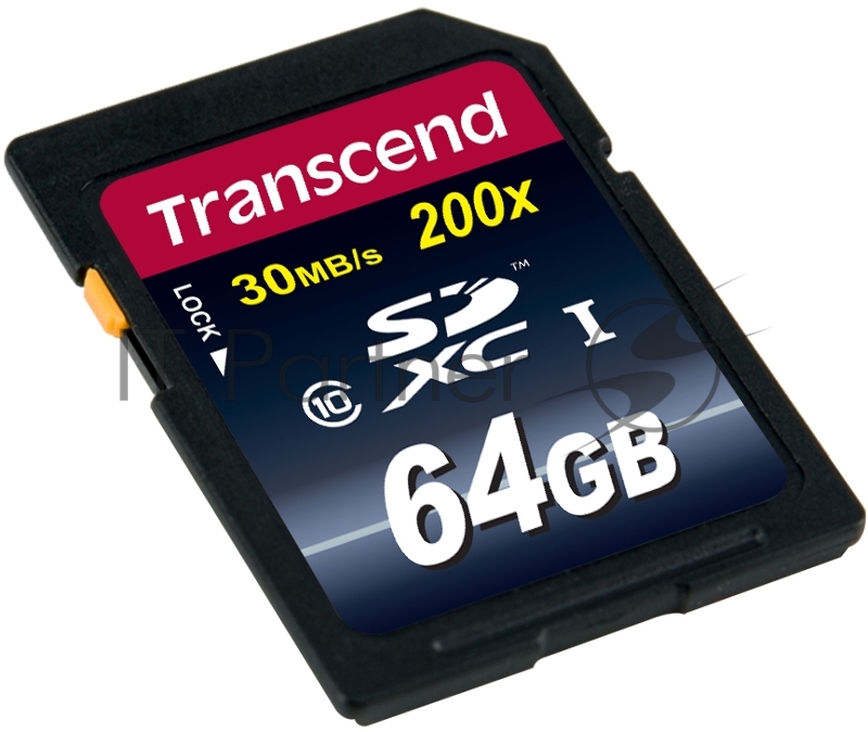 Карта памяти SecureDigital 64Gb Transcend TS64GSDXC10 {SDXC Class 10}