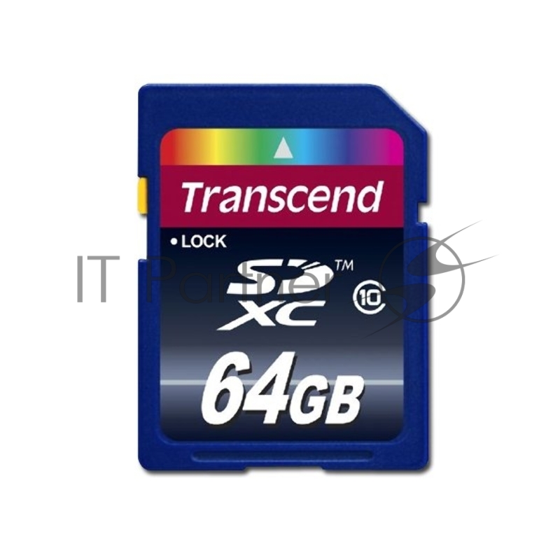 Карта памяти SecureDigital 64Gb Transcend TS64GSDXC10 {SDXC Class 10}