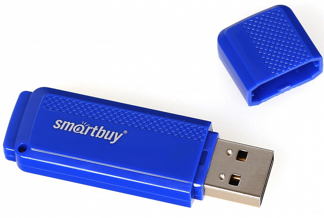 Внешний накопитель 8Gb USB Drive <USB2.0> Smartbuy Dock Blue (SB8GBDK-B)