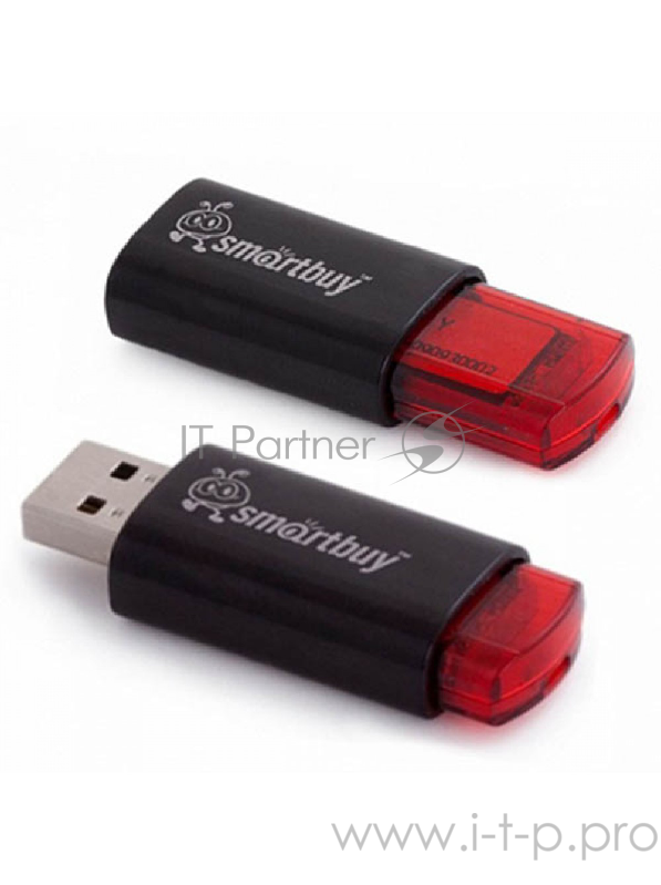 Внешний накопитель 8Gb USB Drive <USB2.0> Smartbuy Click Black (SB8GBCl-K)