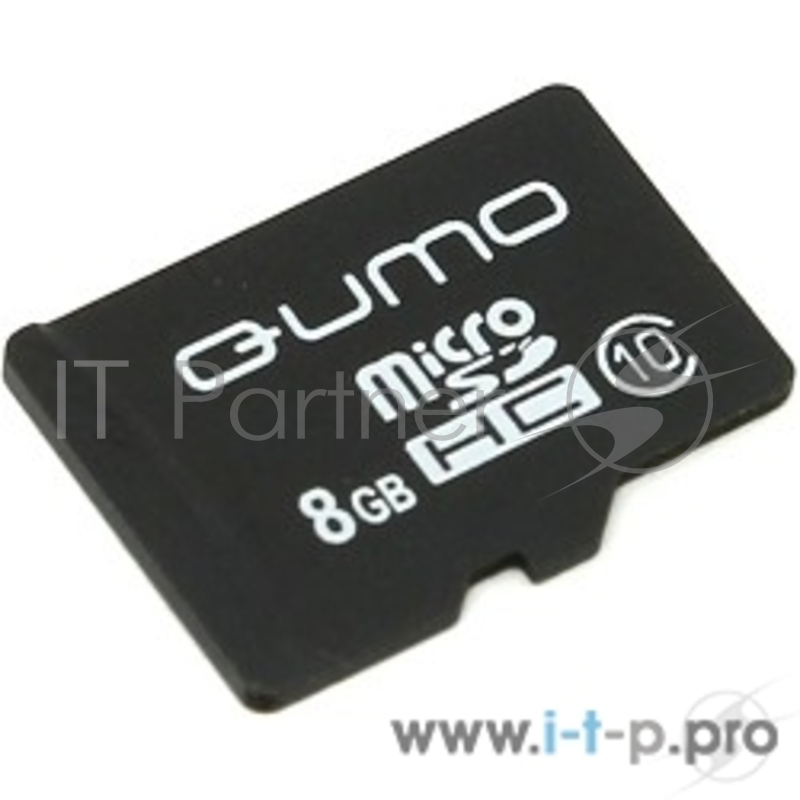 Карта памяти Micro SecureDigital 8Gb QUMO QM8GMICSDHC10NA {MicroSDHC Class 10}