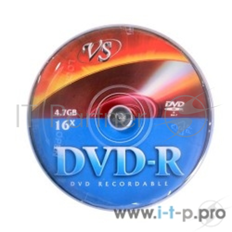 Диск DVD-R Диски VS 4.7Gb, 16x, Сake Box 50шт.