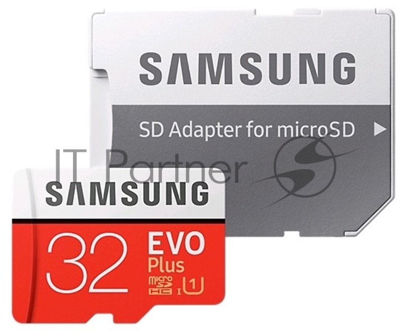Карта памяти Micro SecureDigital 32Gb Samsung EVO Plus V2 Class 10 MB-MC32GA/RU {MicroSDXC Class 10 UHS-I U1, SD adapter}
