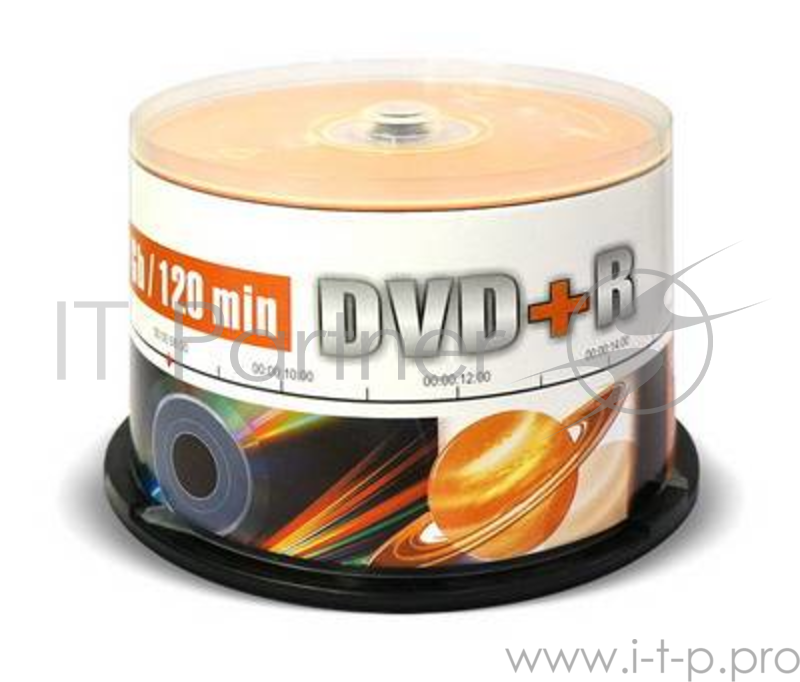 Диск DVD+R Mirex 4.7 Gb, 16x, Cake Box (50), (50/300)