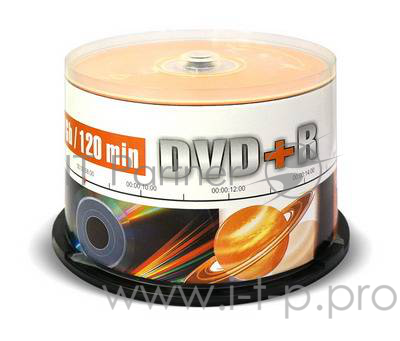 Диск DVD+R Mirex 4.7 Gb, 16x, Cake Box (50), (50/300)