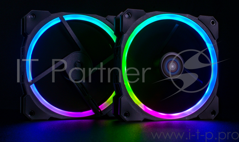 Комплект вентиляторов Aerocool ORBIT RC: 3x RGB 120х120х25мм ORBIT вентилятора c пультом ДУ