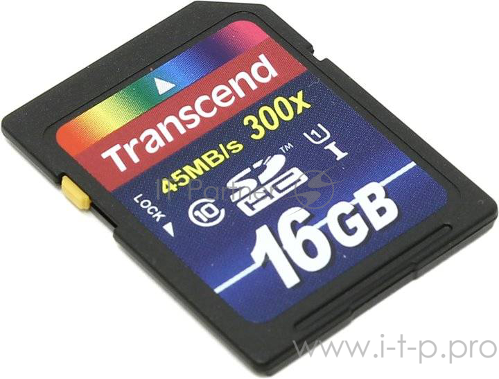 Карта памяти SecureDigital 16Gb Transcend TS16GSDU1 {SDHC Class 10, UHS-I}