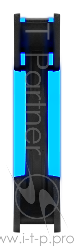 Вентилятор Aerocool REV Blue , 120x120x25мм, цвет светодиодов : синий, подсветка в виде двойного кольца, 3+4-Pin, 1200 об/мин, 41,3 CFM, 15,1 дБА