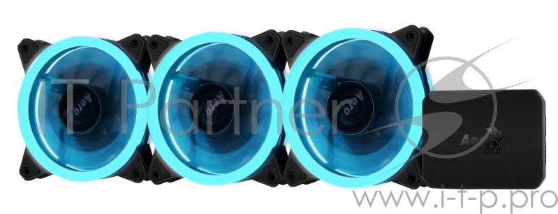 Комплект вентиляторов Aerocool REV RGB PRO: 3х RGB 120х120х25мм REV RGB вентилятора + контроллер P7-H1