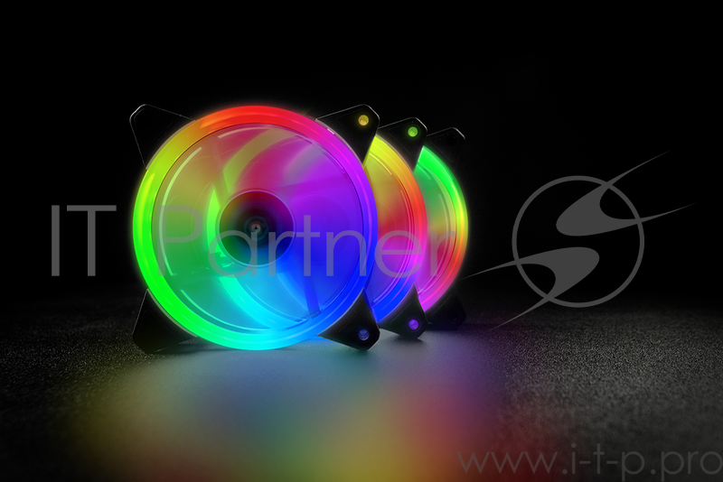 Комплект вентиляторов Aerocool REV RGB PRO: 3х RGB 120х120х25мм REV RGB вентилятора + контроллер P7-H1