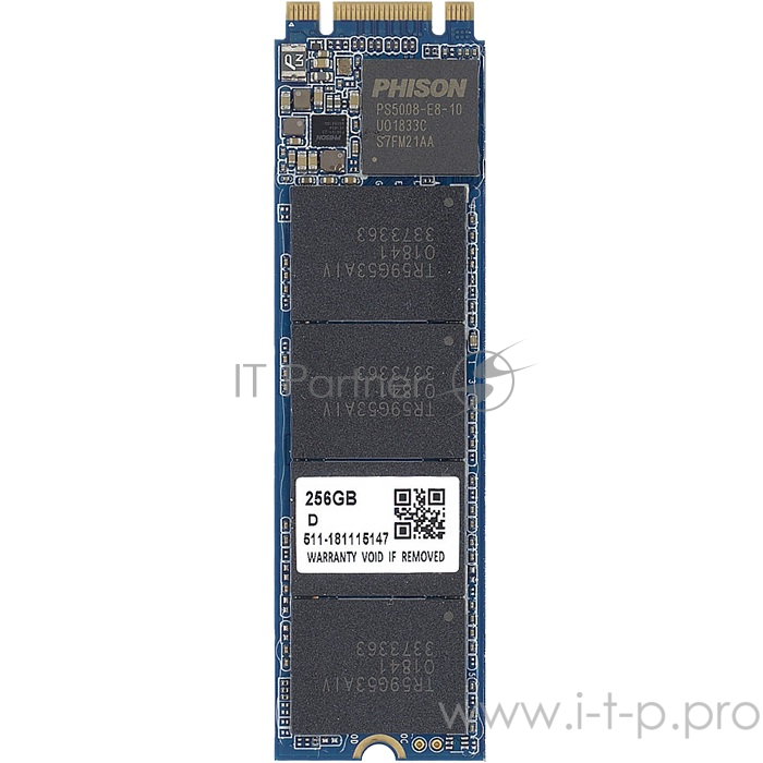 Твердотельный накопитель SSD M.2 256Gb Smartbuy Stream E8T 256GB NVMe PCIe3x2 PS5008T 3D TLC (SBSSD-256GT-PH08T-M2P2)
