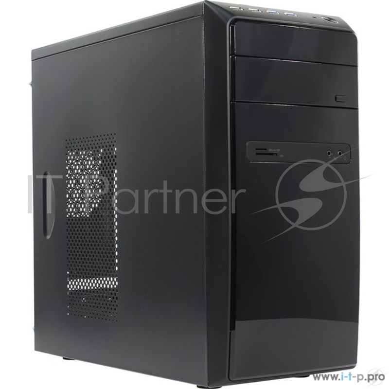 Корпус POWERMAN ES726BK USB 3.0 (Mini Tower, mATX, 450W PM-450ATX, USBx2, USB 3.0x2 + Audio, черный) <6120259>