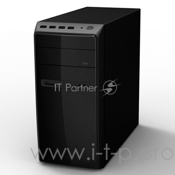 Корпус POWERMAN ES726BK USB 3.0 (Mini Tower, mATX, 450W PM-450ATX, USBx2, USB 3.0x2 + Audio, черный) <6120259>