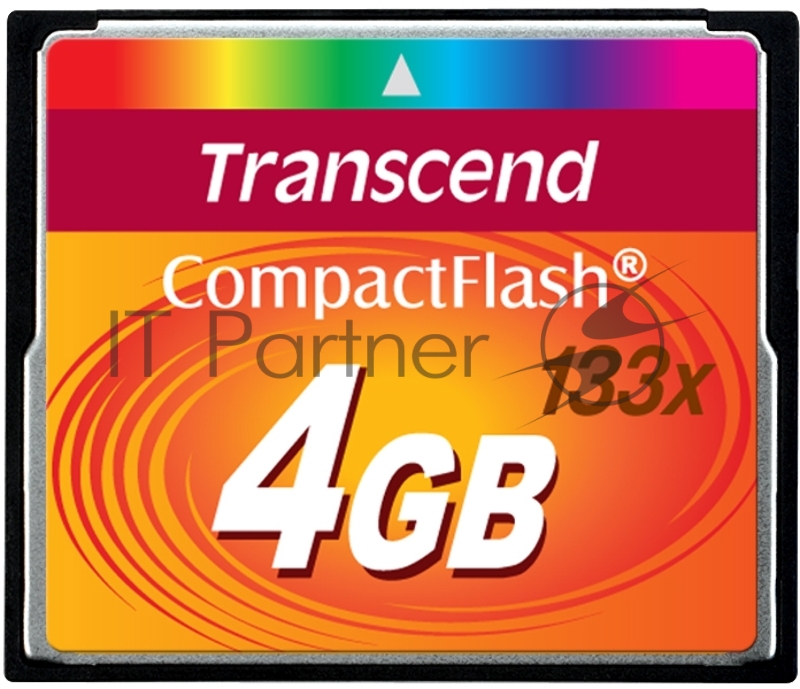 Карта памяти Compact Flash 4Gb Transcend (TS4GCF133) 133-x