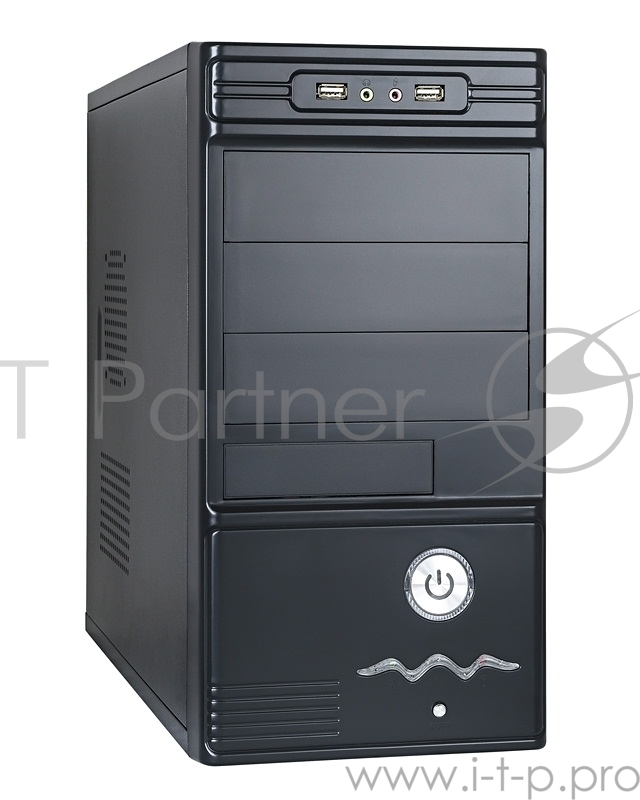 Корпус Minitower Exegate MA-368X <Black, БП UN400, 120mm, mATX, 3*SATA, USB, Audio>