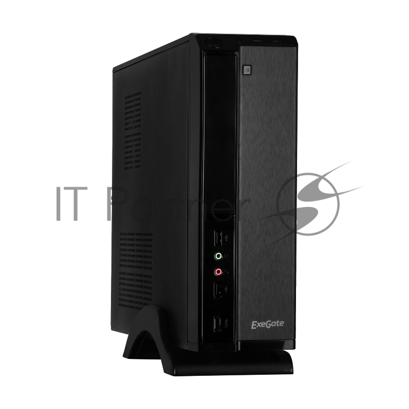 Корпус Exegate EX268688RUS Корпус MiniITX Exegate MI-207 Black, miniITX/mATX, <M300, 80mm>, 2*USB, Audio