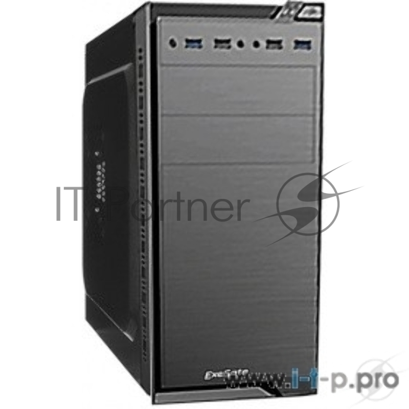 Корпус Minitower Exegate EX272749RUS QA-412U Black, mATX, <без БП>, 2*USB+2*USB3.0, Audio