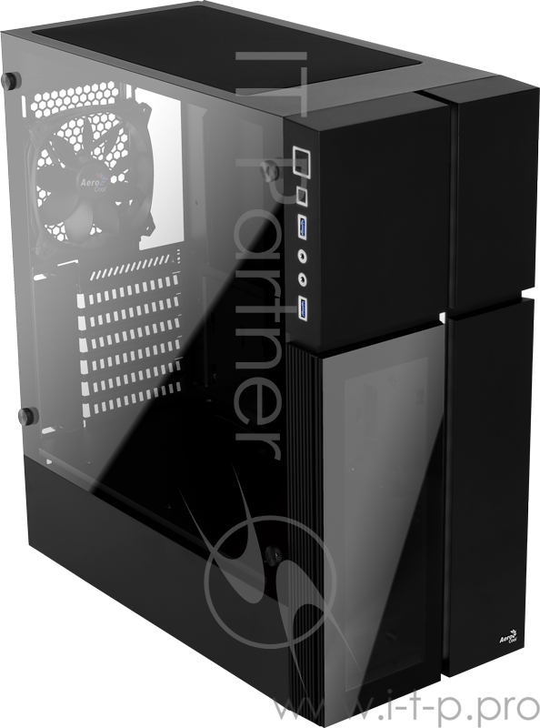 Корпус Aerocool PLAYA , ATX, без БП, окно из закаленного стекла, 211x480x432мм (ШxГxВ), USB3.0 x2, 13 режимов подсветки, фильтры от пыли