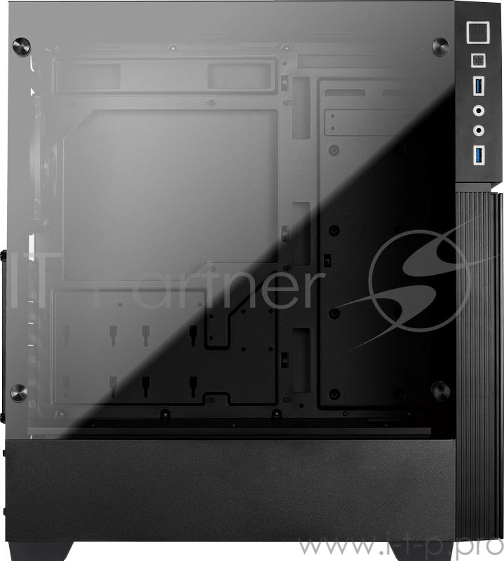 Корпус Aerocool PLAYA , ATX, без БП, окно из закаленного стекла, 211x480x432мм (ШxГxВ), USB3.0 x2, 13 режимов подсветки, фильтры от пыли