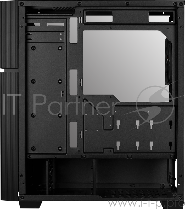 Корпус Aerocool PLAYA , ATX, без БП, окно из закаленного стекла, 211x480x432мм (ШxГxВ), USB3.0 x2, 13 режимов подсветки, фильтры от пыли