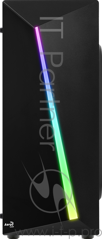 Корпус Aerocool SHARD, ATX, без БП, окно из акрила, 194x444x423,5мм (ШxВxГ), USB3.0 x1, USB2.0 x2, 13 режимов RGB подсветки, фильтры от пыли