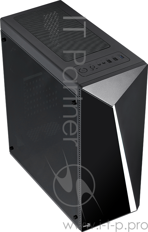 Корпус Aerocool SHARD, ATX, без БП, окно из акрила, 194x444x423,5мм (ШxВxГ), USB3.0 x1, USB2.0 x2, 13 режимов RGB подсветки, фильтры от пыли
