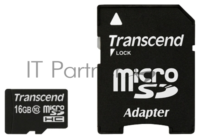 Карта памяти Micro SecureDigital 16Gb Transcend TS16GUSDHC10 {MicroSDHC Class 10, SD adapter}