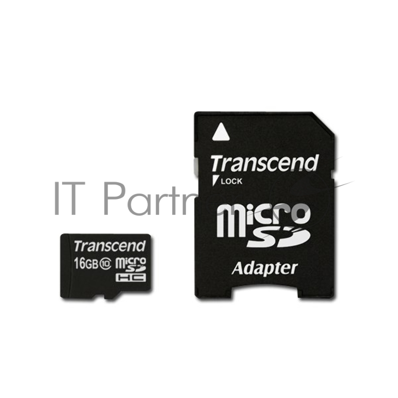 Карта памяти Micro SecureDigital 16Gb Transcend TS16GUSDHC10 {MicroSDHC Class 10, SD adapter}