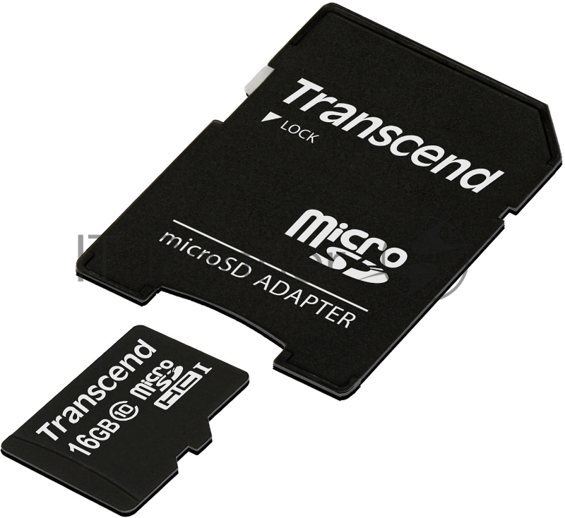 Карта памяти Micro SecureDigital 16Gb Transcend TS16GUSDHC10 {MicroSDHC Class 10, SD adapter}