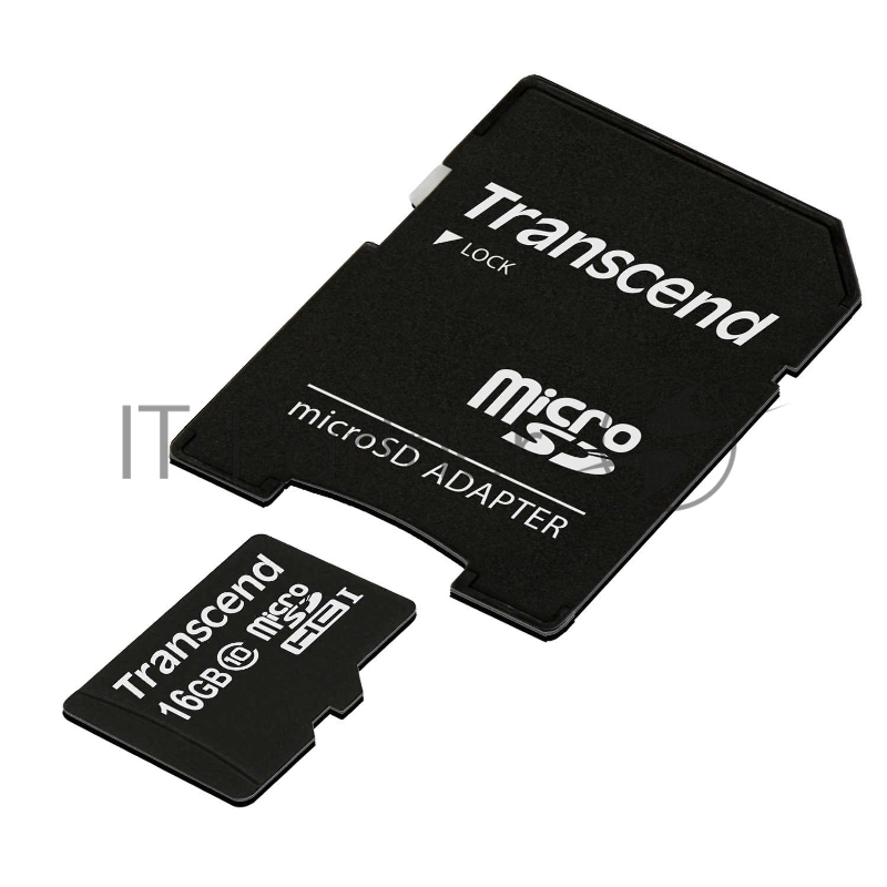 Карта памяти Micro SecureDigital 16Gb Transcend TS16GUSDHC10 {MicroSDHC Class 10, SD adapter}