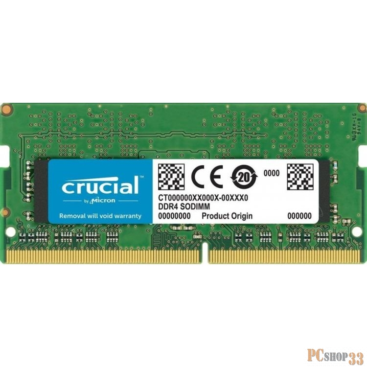 Память DDR4 8Gb 2400MHz Crucial CT8G4S24AM RTL PC4-19200 CL17 SO-DIMM 260-pin 1.2В single rank
