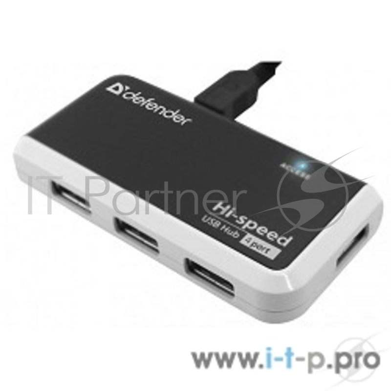 Контроллер DEFENDER USB QUADRO INFIX USB 2.0, 4 порта,