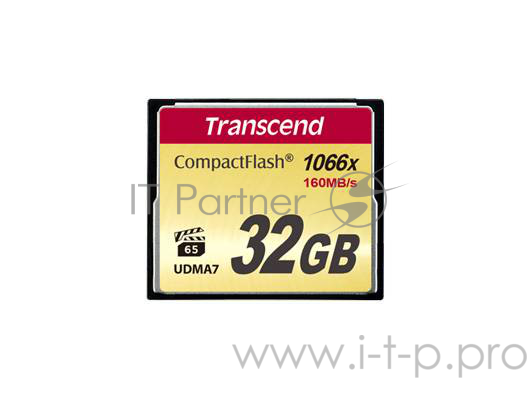 Карта памяти Compact Flash 32Gb Transcend, High Speed (TS32GCF1000) 1000-x
