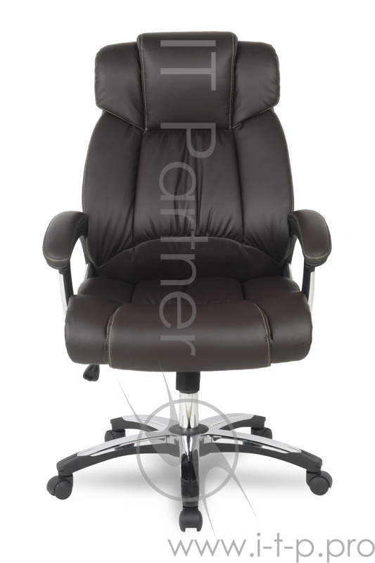 Кресло руководителя COLLEGE H-8766L-1 шоколад экокожа, 120 кг, подлокотники кожа/хром, крестовина хром, (ШxГxВ), см 71x74x111-121