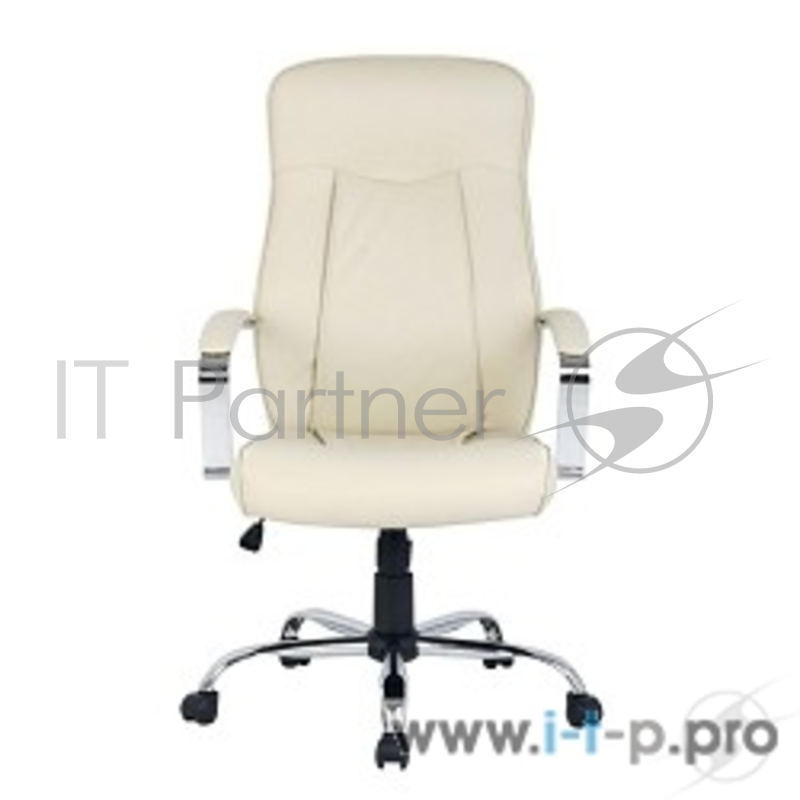 Кресло руководителя COLLEGE H-9152L-1, черный, экокожа, 120 кг, подлокотники кожа/хром, крестовина хром, (ШxГxВ), см 63x68x118-128