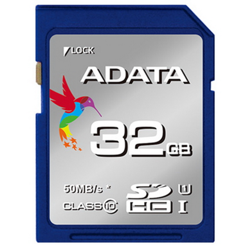 Карта памяти SecureDigital 32Gb A-DATA ASDH32GUICL10-R {SDHC Class 10, UHS-I}