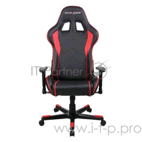 Компьютерное кресло игровое Formula series OH/FE08/NR цвет черный с красными вставками нагрузка 120 кг