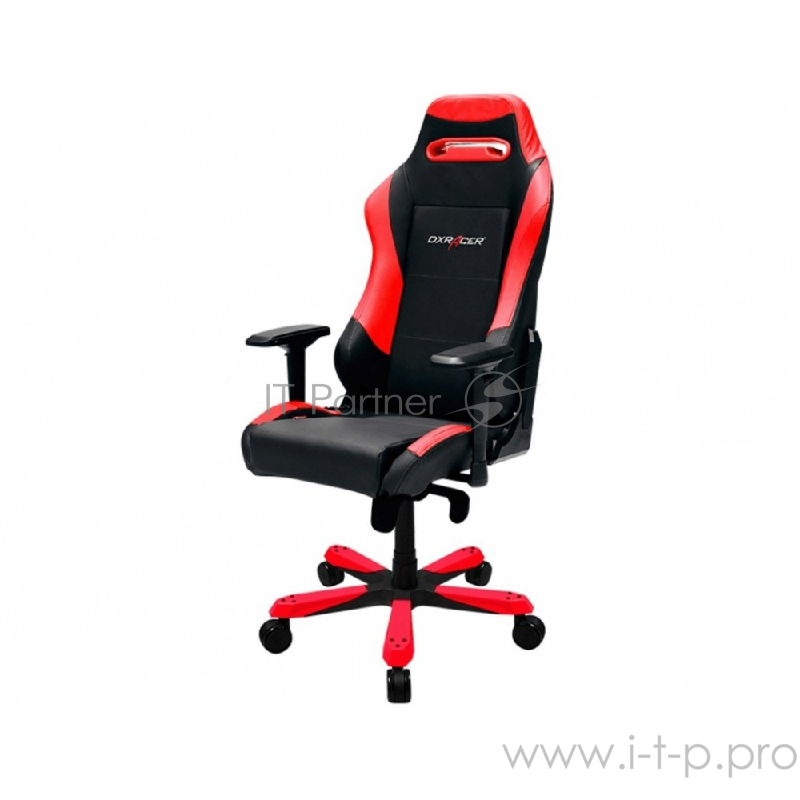 Игровое кресло DXRacer King чёрно-красное (OH/KS06/NR, экокожа, регулируемый угол наклона)