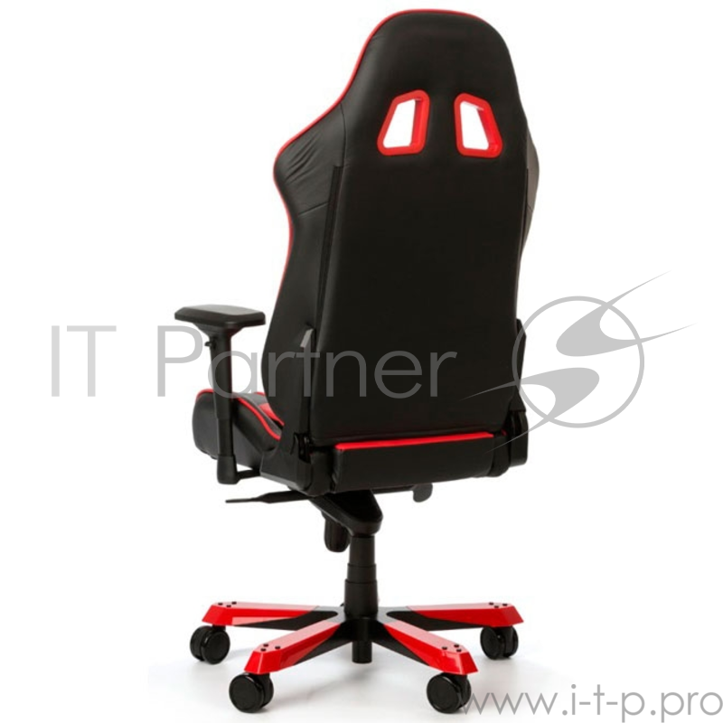 Игровое кресло DXRacer King чёрно-красное (OH/KS06/NR, экокожа, регулируемый угол наклона)