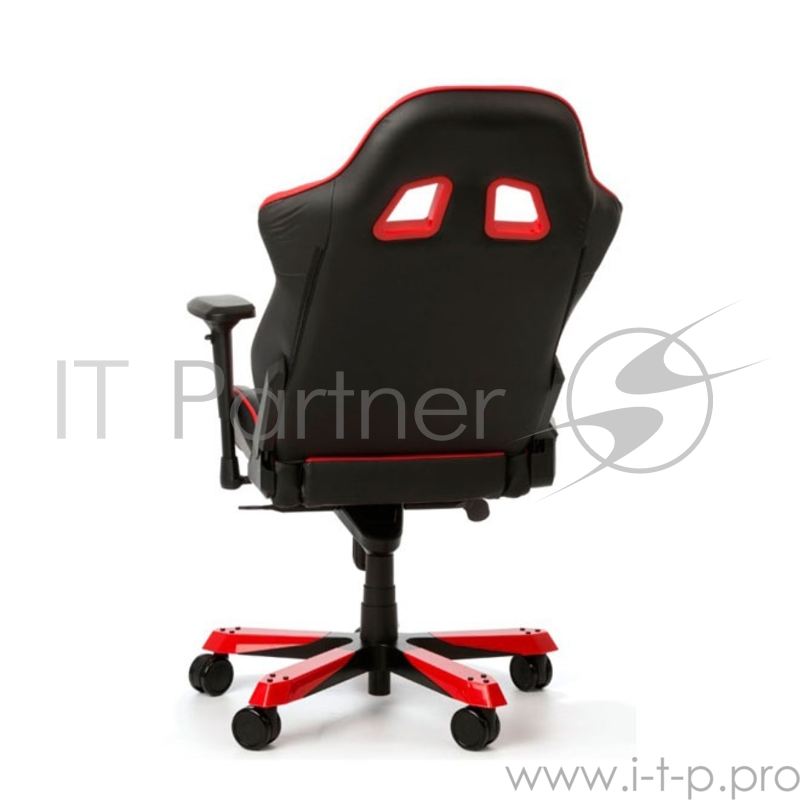 Игровое кресло DXRacer King чёрно-красное (OH/KS06/NR, экокожа, регулируемый угол наклона)