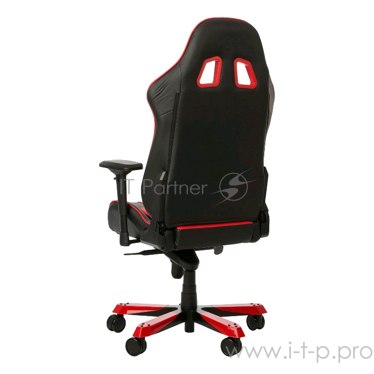 Игровое кресло DXRacer King чёрно-красное (OH/KS06/NR, экокожа, регулируемый угол наклона)