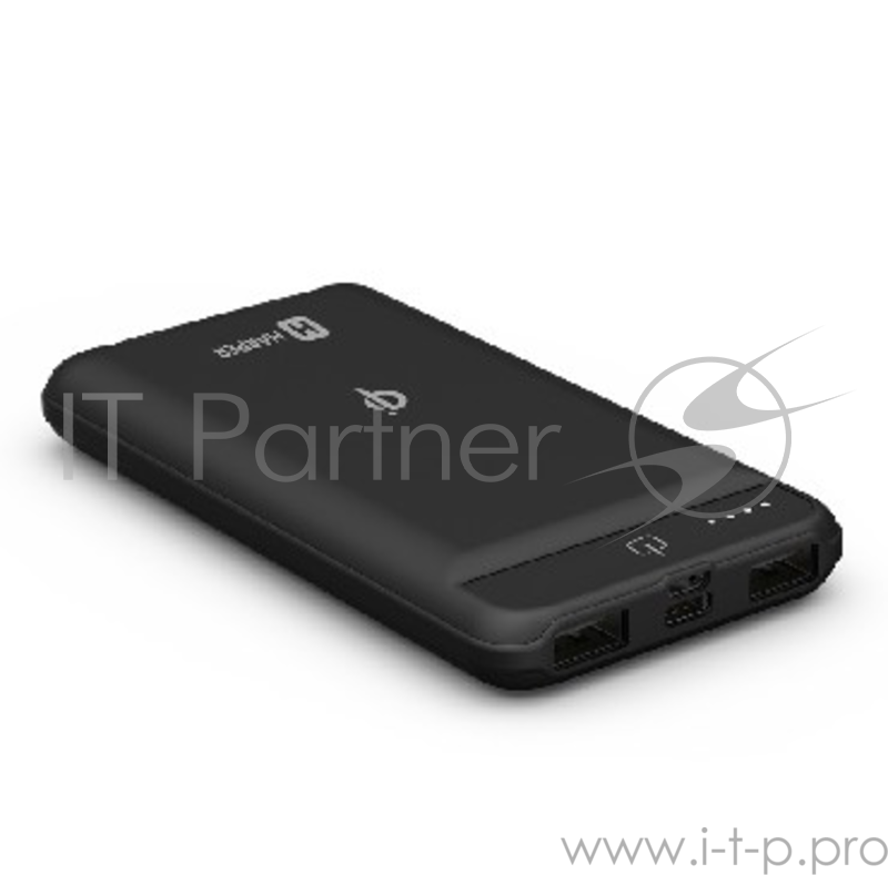 Мобильный аккумулятор HARPER WPB-008 LI-POL 2xUSB 8000MAH (беспроводная зарядка QI) 8000 мАч. Тип батареи Литий-полимерная. Количество циклов более 500. Беспроводная зарядка Qi. Дополнительный интерфейс USB Type-C. Суммарный выход по току 2,1А. Фонар