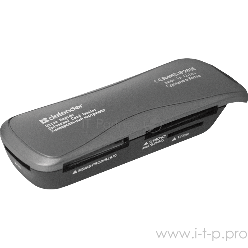 Переходник Defender Ultra Rapido Универсальный картридер USB 2.0, 4 слота 83261