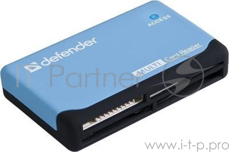Переходник Defender Ultra Универсальный картридер USB 2.0, 5 слотов 83500
