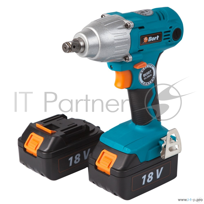 Дрели, Шуруповерты, Гайковерты, Миксеры Bort BAB-18I-LiDK Гайковерт 98296990 { 18 В, 1.5 Ач, Li-Ion, 2 Акк, 250 Нм, 3200 об/мин, БЗП, 1,7 кг, кейс, набор аксессуаров 7 шт }