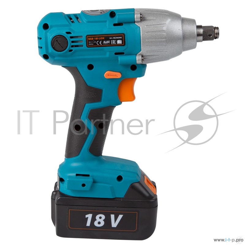 Дрели, Шуруповерты, Гайковерты, Миксеры Bort BAB-18I-LiDK Гайковерт 98296990 { 18 В, 1.5 Ач, Li-Ion, 2 Акк, 250 Нм, 3200 об/мин, БЗП, 1,7 кг, кейс, набор аксессуаров 7 шт }