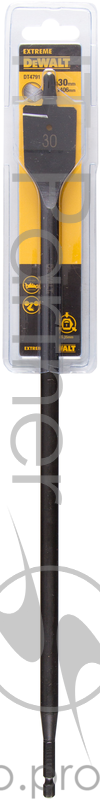 Сверло DeWALT DT4791-QZ перьевое по дереву EXTREME IMPACT® DEWALT 1/4”, 30x406мм