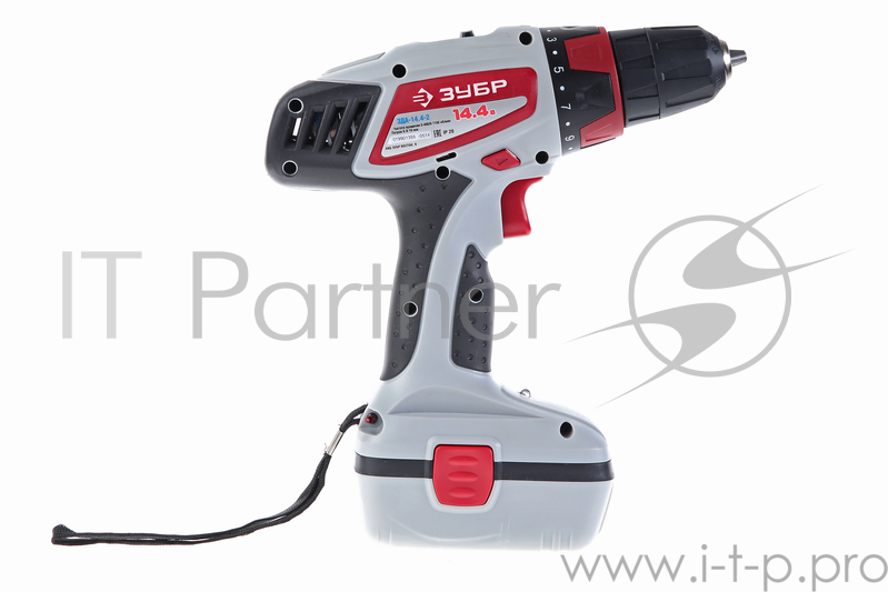 Дрель, Шуруповерт ЗУБР ЗДА-14.4-2 Дрель-шуруповерт ЗДА-14.4-2 {аккум, 0-400/0-1150об/мин, 14.4В, эл тормоз, в кейсе, ПРОМО}
