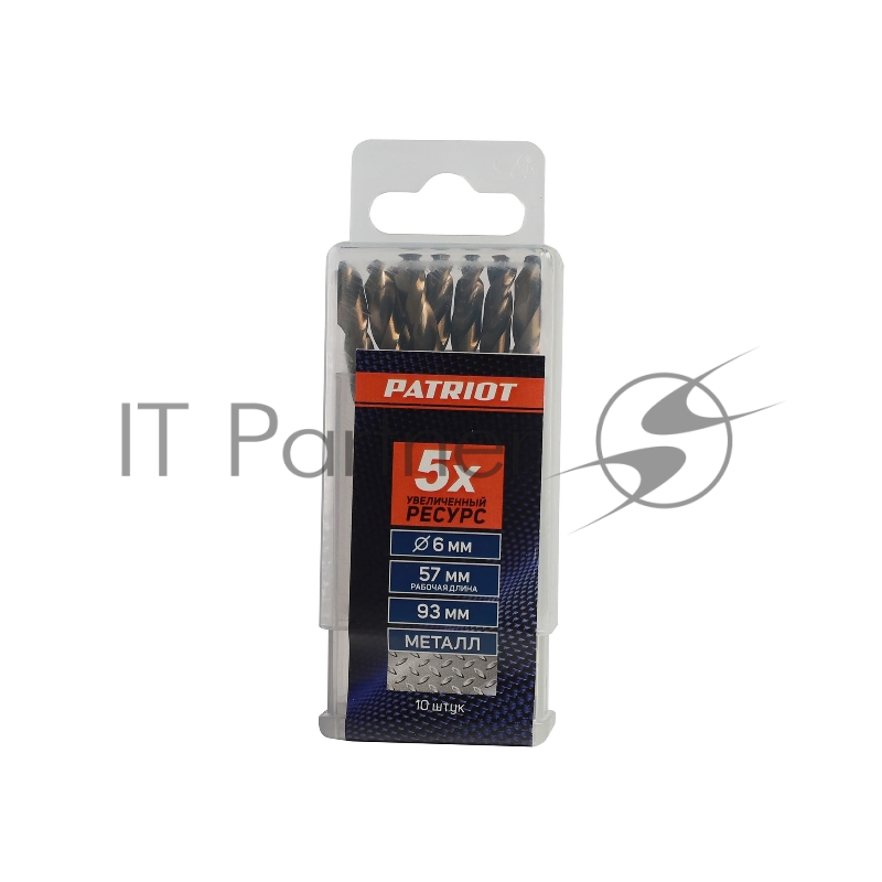 Сверло по металлу (6.0х93/57 мм 10 шт.) EDGE by PATRIOT 815010034