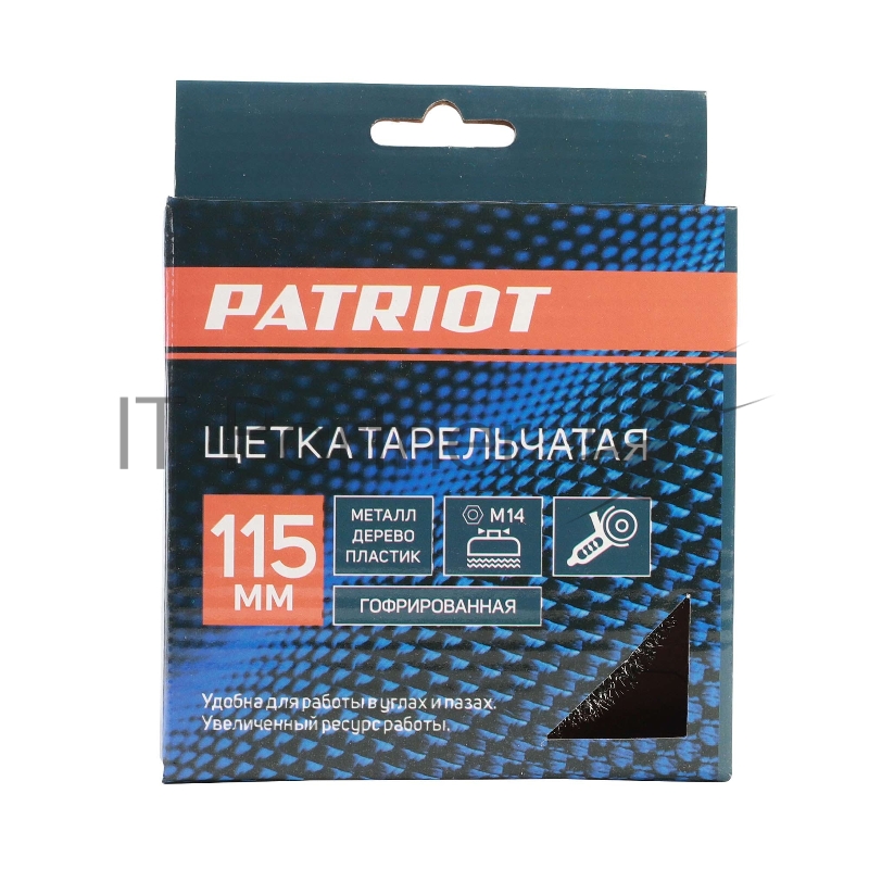 Щетка тарельчатая волнистая (115 мм М14) EDGE by PATRIOT 813010009